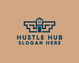 Real Estate House logo design