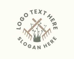 Home Cleaning - Lawn Care Landscape Gardening logo design