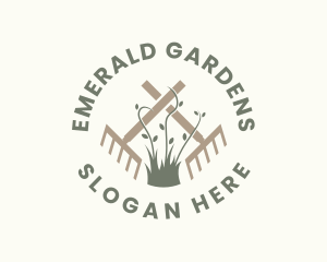 Lawn Care Landscape Gardening  logo design