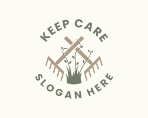 Lawn Care Landscape Gardening  logo design