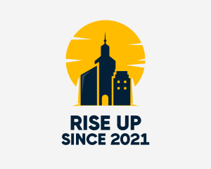 City Tower Sunset  logo design