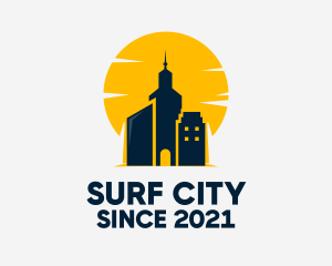 City Tower Sunset  logo design