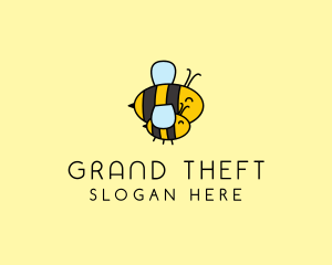 Animal - Happy Bee Insect logo design
