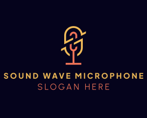 Microphone Sound Recording logo design