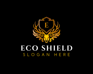 Deluxe Deer Shield logo design