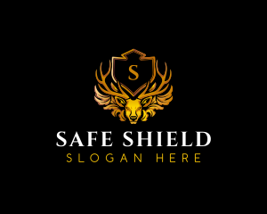 Deluxe Deer Shield logo design