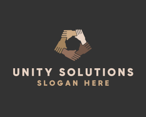 Diversity - Humanity Hands Diversity logo design