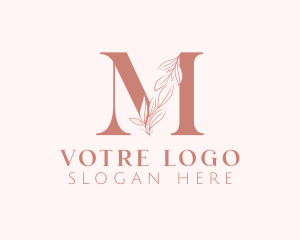 Event - Elegant Leaves Letter M logo design