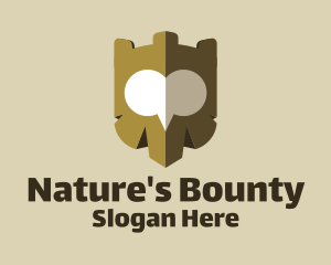 Owl Shield Nature  logo design