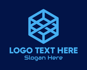 Generic Blue Cube Technology Company Logo