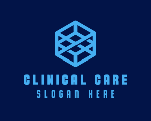 Generic Blue Cube Technology Company logo design