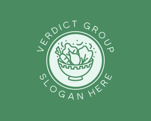 Vegetable Salad Bowl Logo