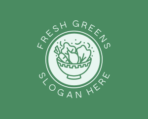Vegetable - Vegetable Salad Bowl logo design