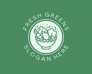 Salad - Vegetable Salad Bowl logo design