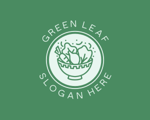 Vegetarian - Vegetable Salad Bowl logo design