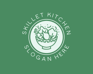 Vegetable Salad Bowl logo design