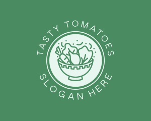 Vegetable Salad Bowl logo design