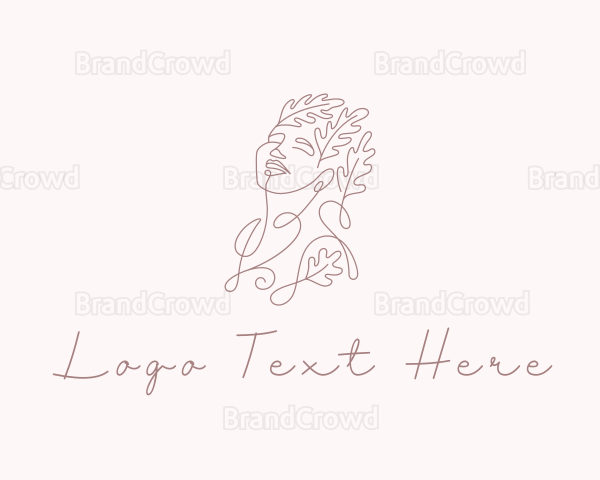 Leaf Beauty Female Logo