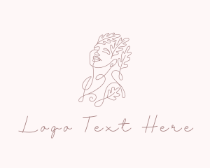 Leaf Beauty Female Logo