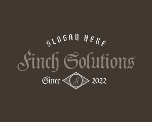 Premium Gothic Business logo design