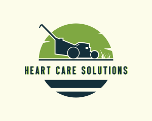 Lawn Mower Gardening Maintenance logo design