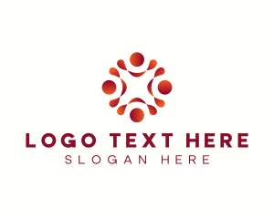 Human Resources - Community People Organization logo design