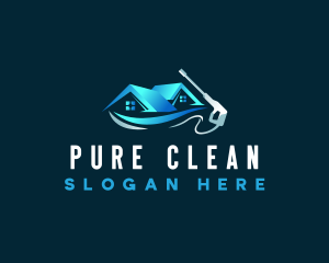 Power Wash Roof Cleaning logo design