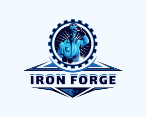 Ironwork - Fabrication Welding Ironwork logo design