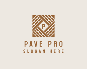 Brick Floor Paving logo design