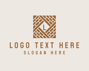 Interior Design - Brick Floor Paving logo design