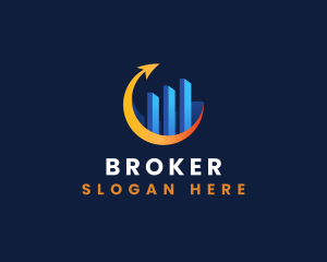 Arrow Chart Broker logo design