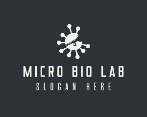 Microbiologist - Germ Virus Bacteria logo design