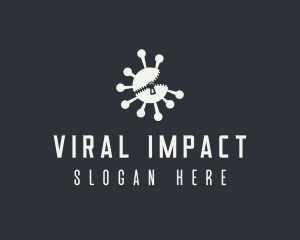 Contagious - Germ Virus Bacteria logo design