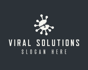 Germ Virus Bacteria logo design