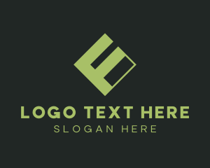Modern Geometric Letter F Logo
