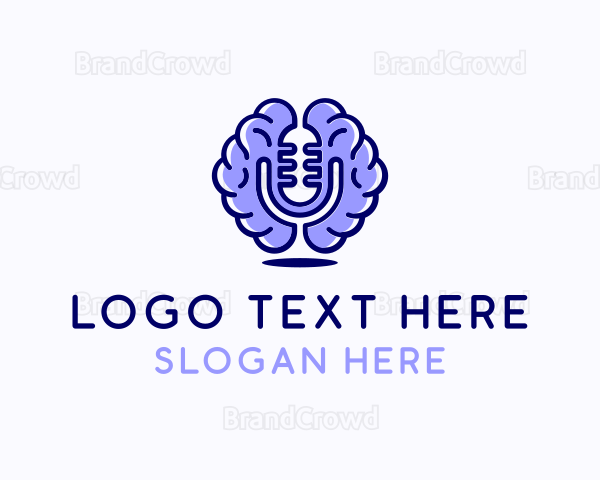 Microphone Brain Media Logo