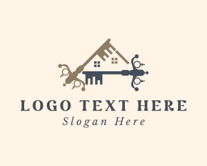 Keysmith - Home Key Realtor logo design