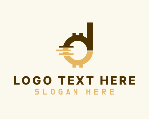 Letter - Cryptocurrency App Letter D logo design