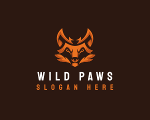 Wild Fox Animal logo design