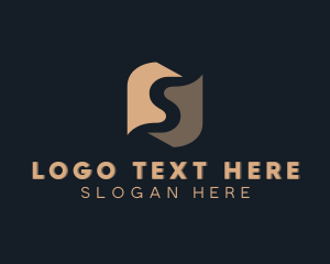 Negative Space - Paper Publishing Letter S logo design