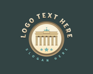 Tourist Attraction - Historical Berlin Monument logo design