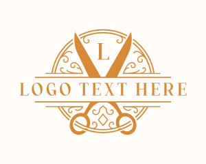 Elegant - Elegant Ornament Scissors logo design
