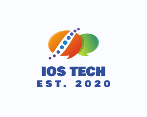 Ios - Chat App Telecom logo design