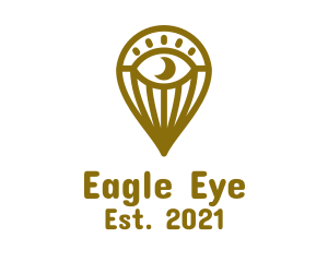 Gold Eye Balloon logo design