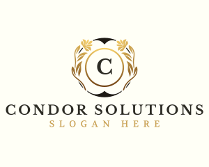 Elegant Floral Cosmetic logo design