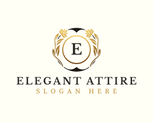 Elegant Floral Cosmetic logo design