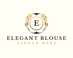 Elegant Floral Cosmetic logo design