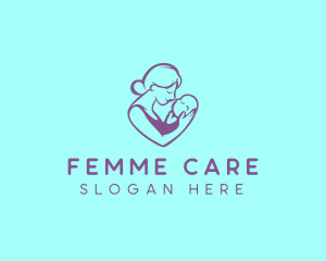 Gynecology - Mom Baby Childcare logo design