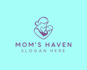 Mom Baby Childcare logo design