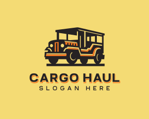 Jeepney Transportation Vehicle logo design